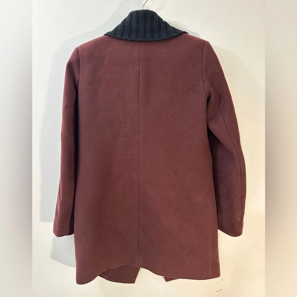 THEORY Trench Coat Knit Collar Retail $765 SIZE PETITE TINY PETITE Stars Hollow - Picture 5 of 7